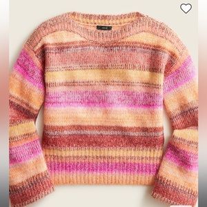 J. Crew Wide-sleeve Ombré Alpaca Sweater
